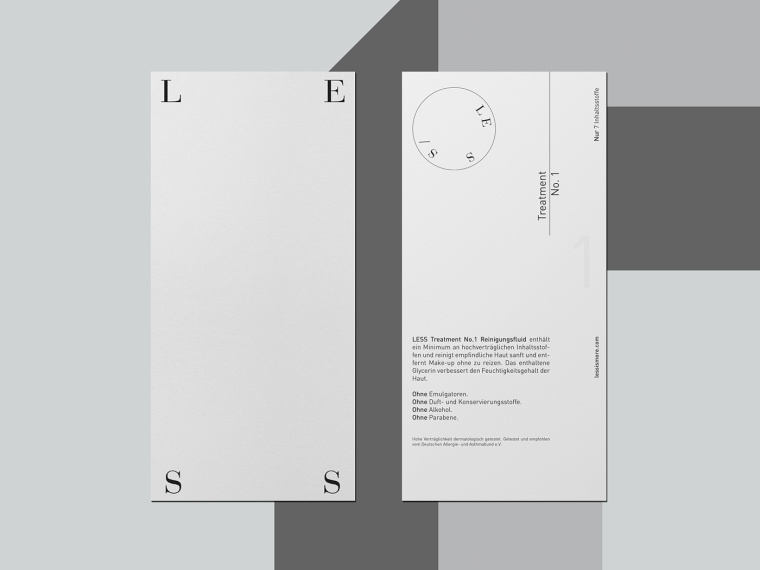 LESS化妝品品牌：最小的品牌標(biāo)識(shí)與最簡(jiǎn)單的包裝設(shè)計(jì)