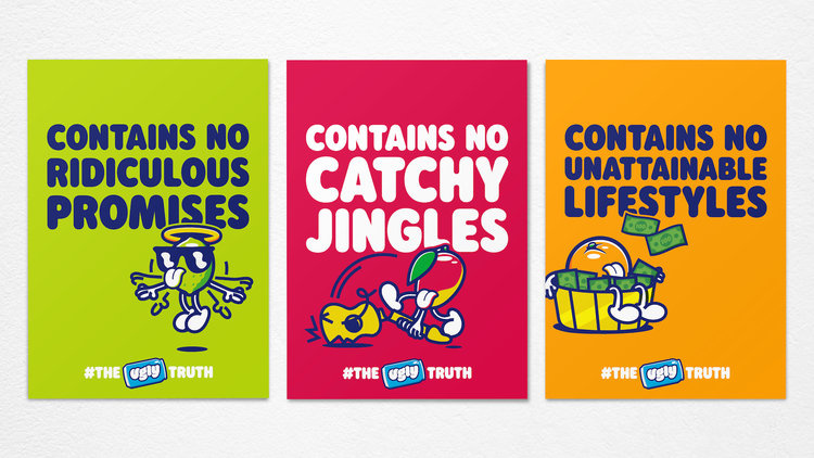 動(dòng)漫插畫風(fēng)格Ugly蘇打水飲料包裝設(shè)計(jì)，不僅僅是飲料，而是一種生活方式