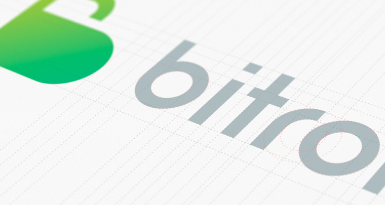 Bitrony 安全支付公司logo設(shè)計(jì)，字母B與鎖具的結(jié)合