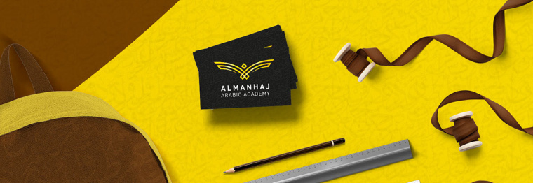 ELMANHAJ 教育學(xué)院品牌老鷹形狀幾何logo設(shè)計(jì)VI設(shè)計(jì)