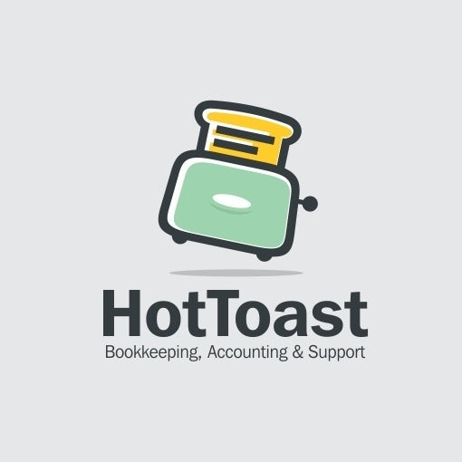 HotToast一個(gè)有趣和輕松的會(huì)計(jì)徽標(biāo)logo