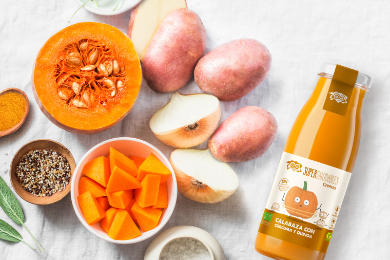 全新生態(tài)面霜系列SuperSaludables包裝設(shè)計，柔和的顏色來代表“生物”的美學(xué)