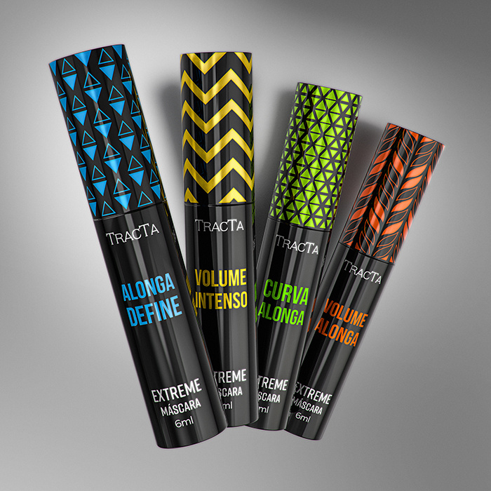 Tracta 睫毛膏包裝設(shè)計(jì)靈感,塑料和PVC材質(zhì)搭配幾何圖形 Tracta 睫毛膏包裝設(shè)計(jì)靈感,塑料和PVC材質(zhì)搭配幾何圖形