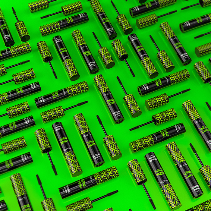 Tracta 睫毛膏包裝設(shè)計(jì)靈感,塑料和PVC材質(zhì)搭配幾何圖形 Tracta 睫毛膏包裝設(shè)計(jì)靈感,塑料和PVC材質(zhì)搭配幾何圖形