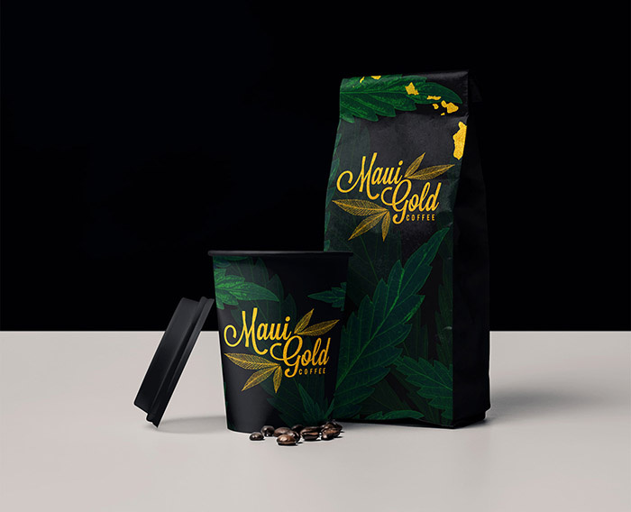 黃金大麻咖啡袋裝及咖啡飲料包裝設(shè)計(jì),感受夏威夷島嶼文化 黃金大麻咖啡袋裝及咖啡飲料包裝設(shè)計(jì),感受夏威夷島嶼文化