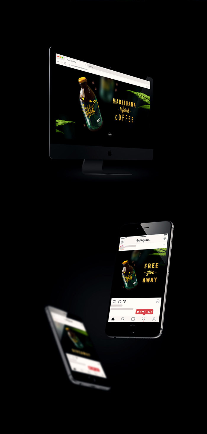 黃金大麻咖啡袋裝及咖啡飲料品牌網(wǎng)站設(shè)計(jì),感受夏威夷島嶼文化 黃金大麻咖啡袋裝及咖啡飲料品牌網(wǎng)站設(shè)計(jì),感受夏威夷島嶼文化