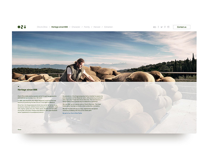 One & Olive 希臘特級(jí)初榨橄欖油網(wǎng)站設(shè)計(jì)-上海網(wǎng)站設(shè)計(jì)建設(shè)公司
