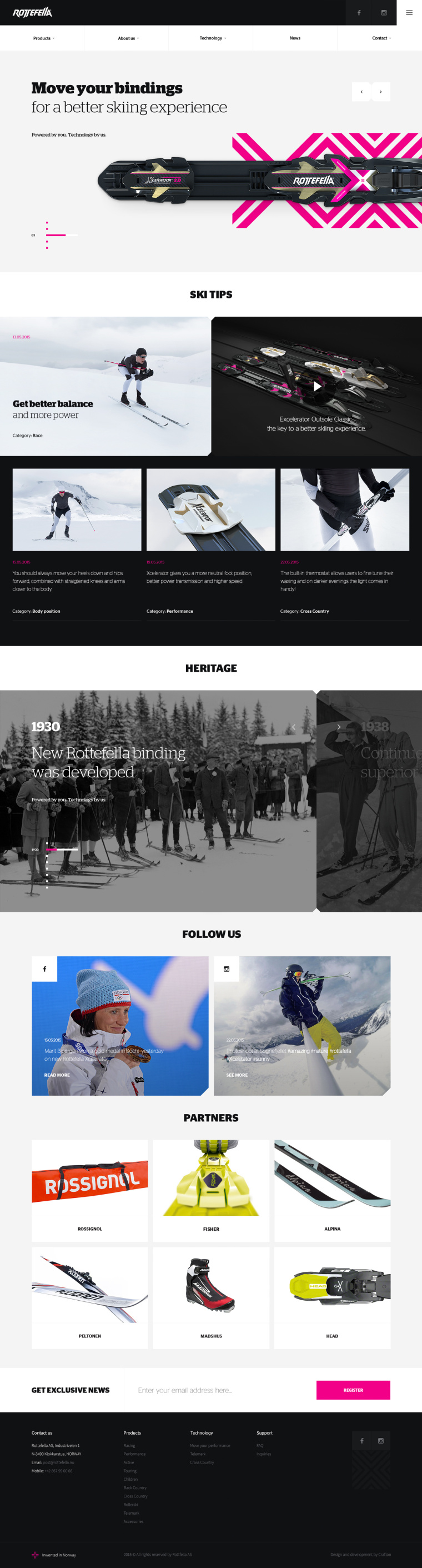 上海網(wǎng)站設(shè)計(jì)建設(shè)公司欣賞-Rottefella 滑雪裝備電商網(wǎng)站設(shè)計(jì)-冬季里的激情