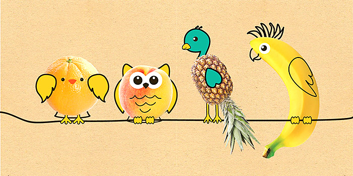 BABYFRUIT嬰兒水果泥輔食包裝-水果外形童趣動(dòng)物線條插畫設(shè)計(jì) BABYFRUIT嬰兒水果泥輔食包裝-水果外形童趣動(dòng)物線條插畫設(shè)計(jì)