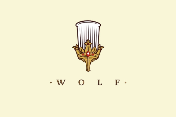 皇冠狼加廚師帽logo設(shè)計(jì)-上海logo設(shè)計(jì)公司靈感