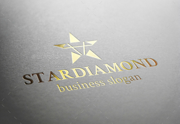 上海LOGO設(shè)計(jì)欣賞：黃金星形鉆石logo設(shè)計(jì)