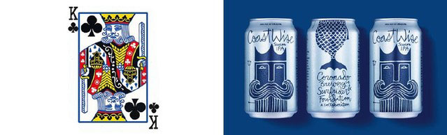 CoastWise啤酒包裝設(shè)計，居然將海王波塞冬畫成了人魚！