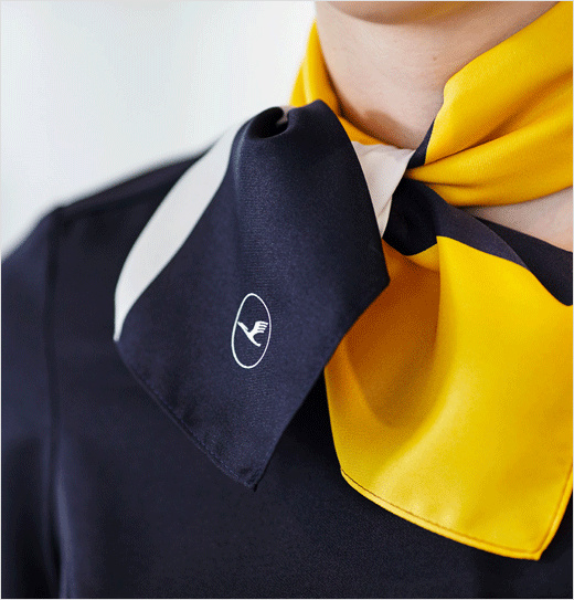 漢莎航空更新品牌logo設(shè)計-品牌配色