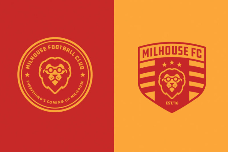  獅子加盾牌足球隊(duì)徽標(biāo)logo設(shè)計(jì)-上海logo設(shè)計(jì)公司