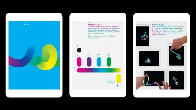 OLLO 粗線條漸變色logo設(shè)計(jì)vi設(shè)計(jì)欣賞-上海logo設(shè)計(jì)VI設(shè)計(jì)公司