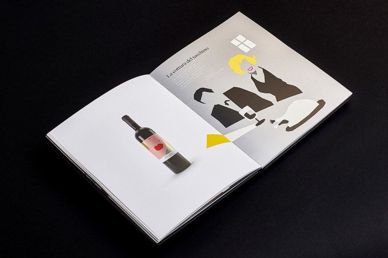 Nuceria Group國外酒文化宣傳畫冊設(shè)計“瓶子里的故事”-”-諾瑪和紅葡萄酒