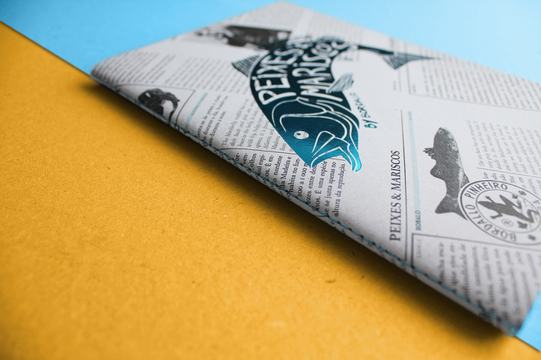 上海宣傳冊設計公司分享：報紙風格魚標本宣傳冊設計