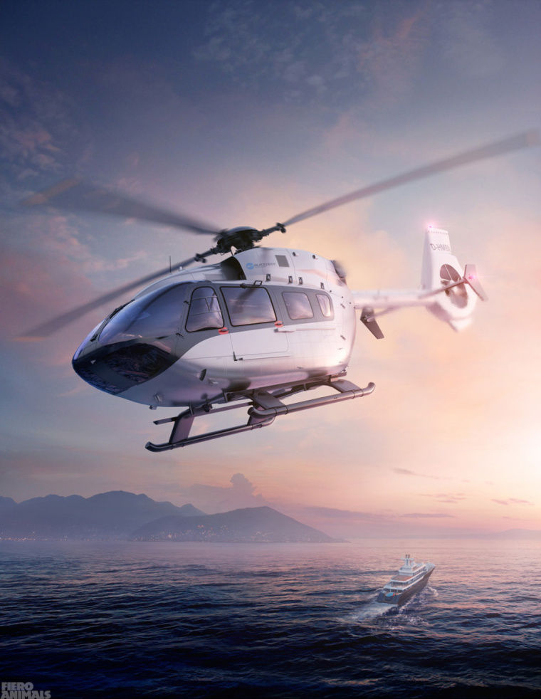 上海海報設(shè)計公司欣賞：奇幻的直升飛機(jī)創(chuàng)意海報設(shè)計