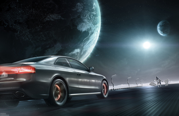 上海海報設(shè)計公司欣賞：奇幻的汽車創(chuàng)意海報設(shè)計