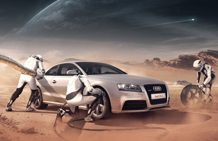 上海海報設(shè)計公司欣賞：奇幻的汽車創(chuàng)意海報設(shè)計