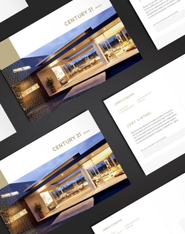 Century 21 房地產(chǎn)中介代理公司新品牌形象設(shè)計(jì)與logo設(shè)計(jì)-傳單設(shè)計(jì)