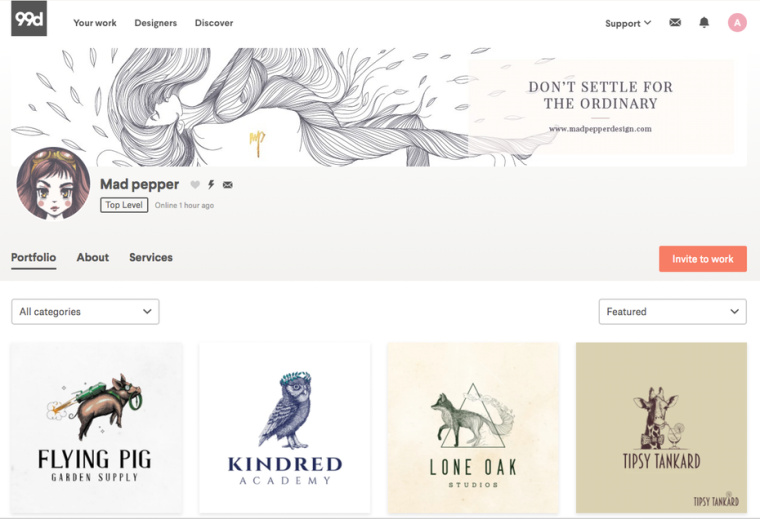 頂級平面設(shè)計師Mad pepper在99designs上的設(shè)計作品