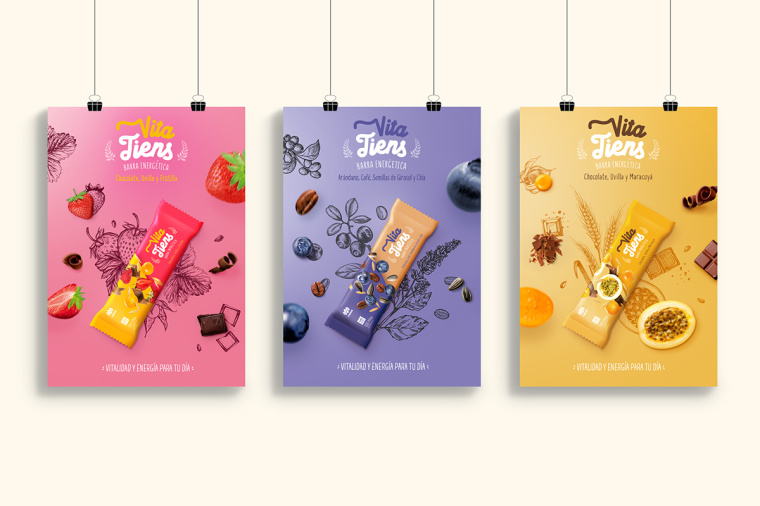 Vita Tiens 能量棒海報設計