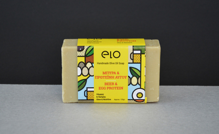 Elo 天然手工肥皂品牌波譜幾何藝術(shù)風(fēng)格包裝設(shè)計