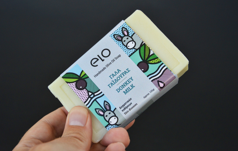 Elo 天然手工肥皂品牌波譜幾何藝術(shù)風(fēng)格包裝設(shè)計