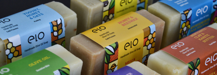 Elo 天然手工肥皂品牌波譜幾何藝術(shù)風(fēng)格包裝設(shè)計