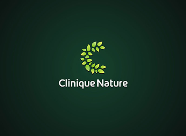  Clinique Nature橄欖葉組成的C字母營養(yǎng)保健logo設(shè)計(jì)-上海logo設(shè)計(jì)公司健康保健營養(yǎng)logo靈感