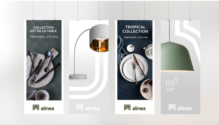 Alinéa法國家具裝飾公司商場標識logo設計與vi形象設計-店內廣告海報 Alinéa法國家具裝飾公司商場標識logo設計與vi形象設計-店內廣告海報