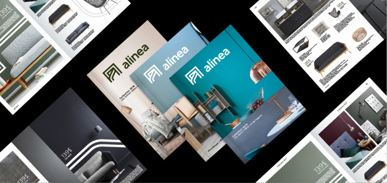 Alinéa法國家具裝飾公司商場標識logo設計與vi形象設計-宣傳冊子 Alinéa法國家具裝飾公司商場標識logo設計與vi形象設計-宣傳冊子