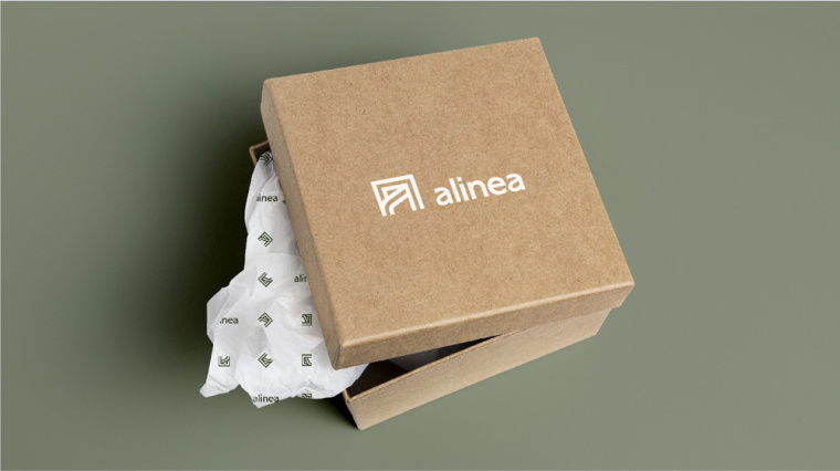 Alinéa法國家具裝飾公司商場標識logo設計與vi形象設計-包裝盒子 Alinéa法國家具裝飾公司商場標識logo設計與vi形象設計-包裝盒子