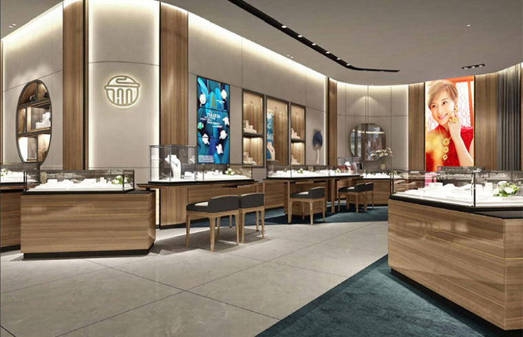 老廟黃金首飾新logo設計，外圓內方的中式韻味logo設計