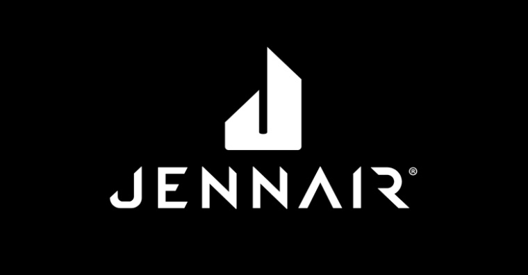 JennAir廚房電器用具品牌LOGO設(shè)計，源自通風(fēng)爐灶和字母J的logo