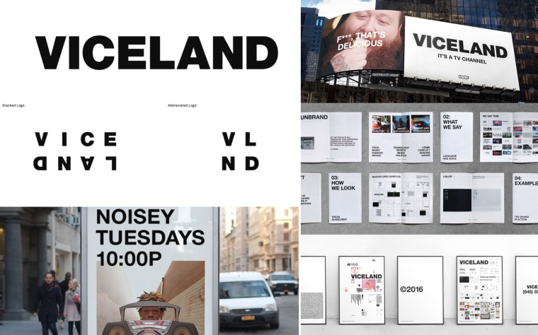 字母極簡運用品牌形象設計-黑粗字體品牌形象設計