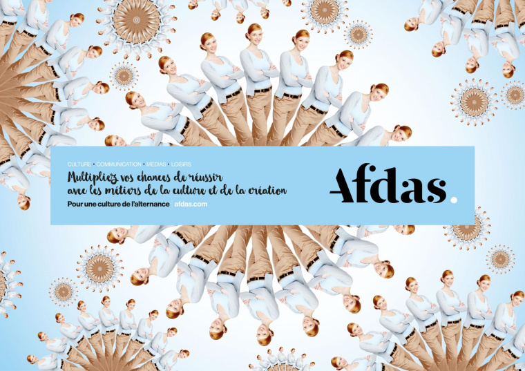 上海廣告公司欣賞：Afdas 人才培訓(xùn)教育機(jī)構(gòu)創(chuàng)意平面廣告設(shè)計(jì)“萬花筒”篇