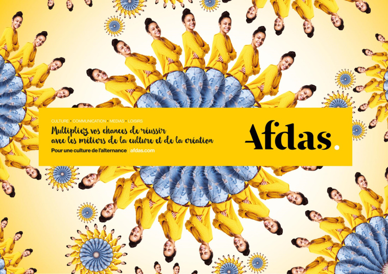 上海廣告公司欣賞：Afdas 人才培訓(xùn)教育機(jī)構(gòu)創(chuàng)意平面廣告設(shè)計(jì)“萬花筒”篇