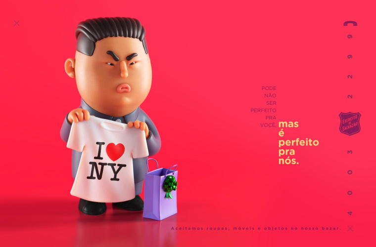 Salvation Army鼓勵(lì)捐助創(chuàng)意公益廣告設(shè)計(jì)”政治人物-金正恩篇“ Salvation Army鼓勵(lì)捐助創(chuàng)意公益廣告設(shè)計(jì)”政治人物-金正恩篇“