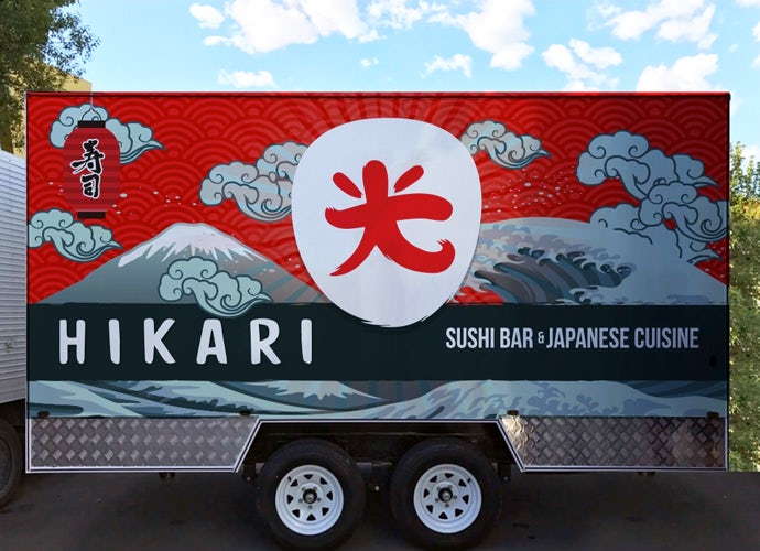 Hikari食品卡車形象包裝設(shè)計-上海尚略logo設(shè)計公司欣賞