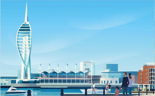 Landsec 商業(yè)地產(chǎn)公司企業(yè)形象設(shè)計(jì)與幾何L字母logo設(shè)計(jì)