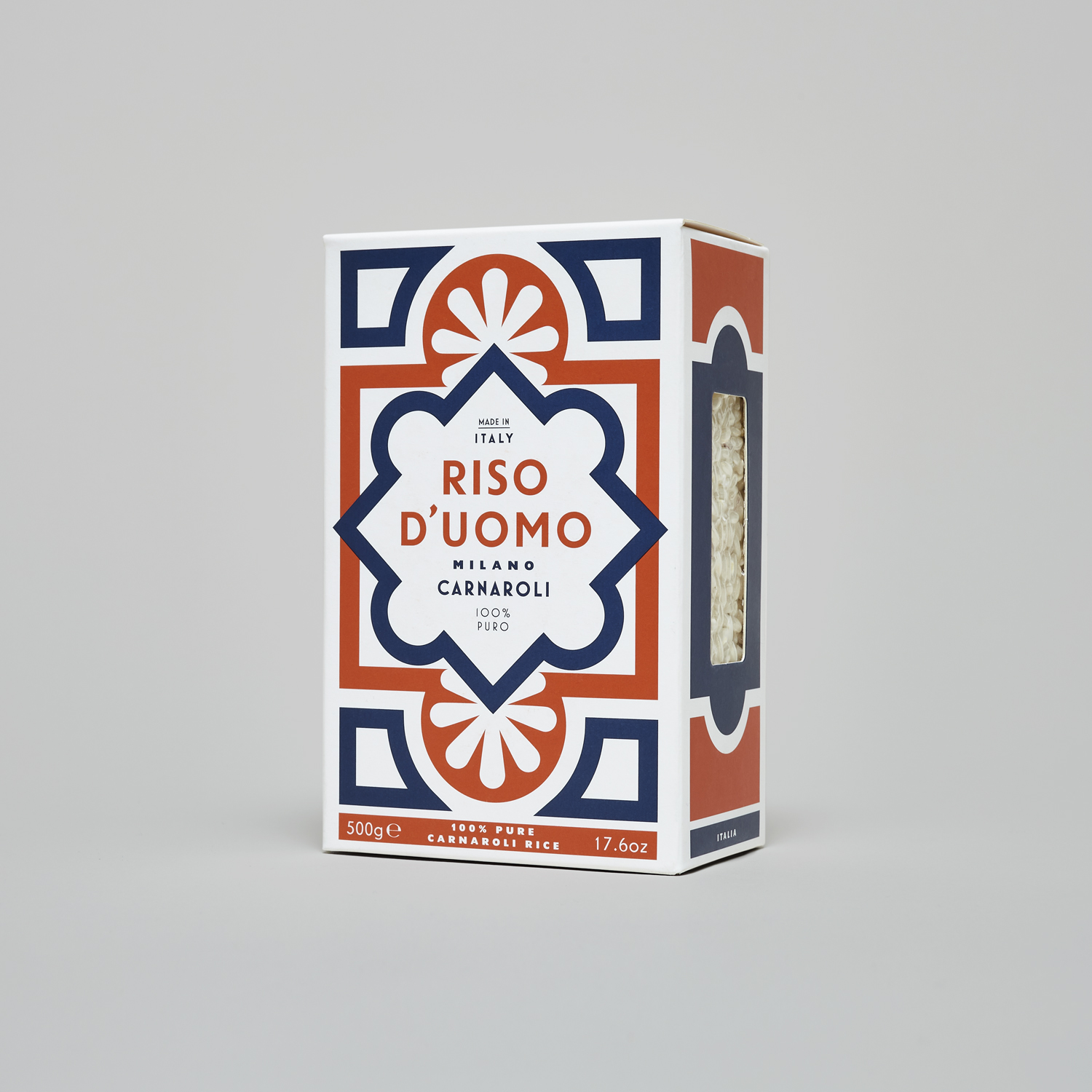 Riso D’uomo 大米包裝設(shè)計,華麗大理石地磚圖案靈感 Riso D’uomo 大米包裝設(shè)計,華麗大理石地磚圖案靈感
