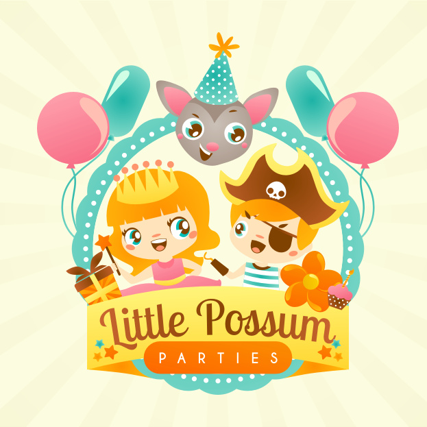 兒童派對公司Little Possum 品牌logo設(shè)計