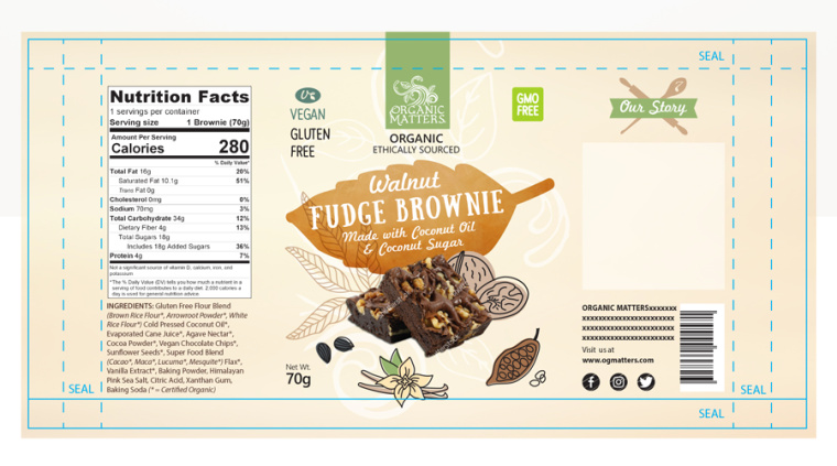 有機(jī)素食手繪包裝設(shè)計(jì)