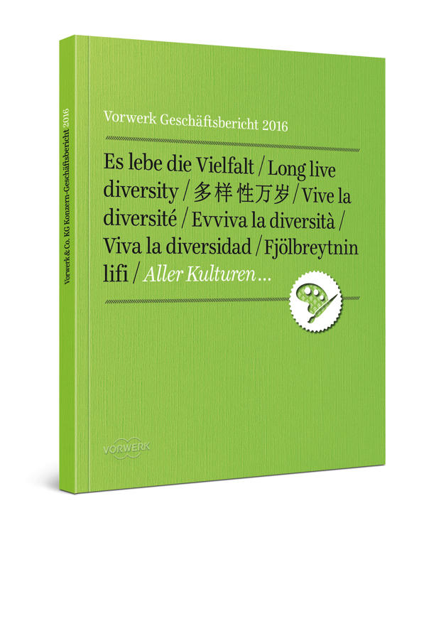 德國福維克(Vorwerk)年度報告宣傳畫冊設(shè)計“多樣性萬歲” 德國福維克(Vorwerk)年度報告宣傳畫冊設(shè)計“多樣性萬歲”