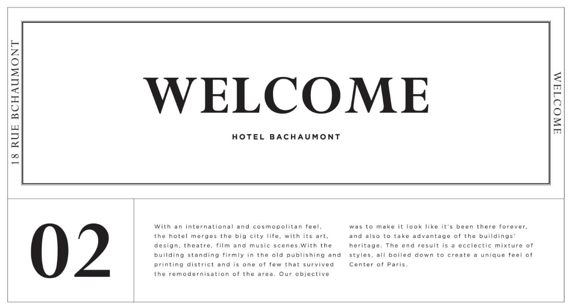 BACHAUMONT巴黎酒店品牌VI設(shè)計(jì)與logo設(shè)計(jì)，尊貴奢華的巴黎藝術(shù)風(fēng)格