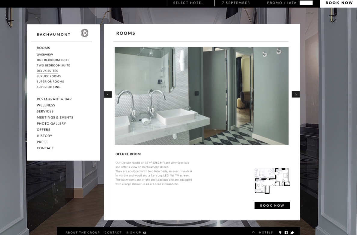BACHAUMONT巴黎酒店品牌VI視覺(jué)形象識(shí)別設(shè)計(jì)與logo設(shè)計(jì)