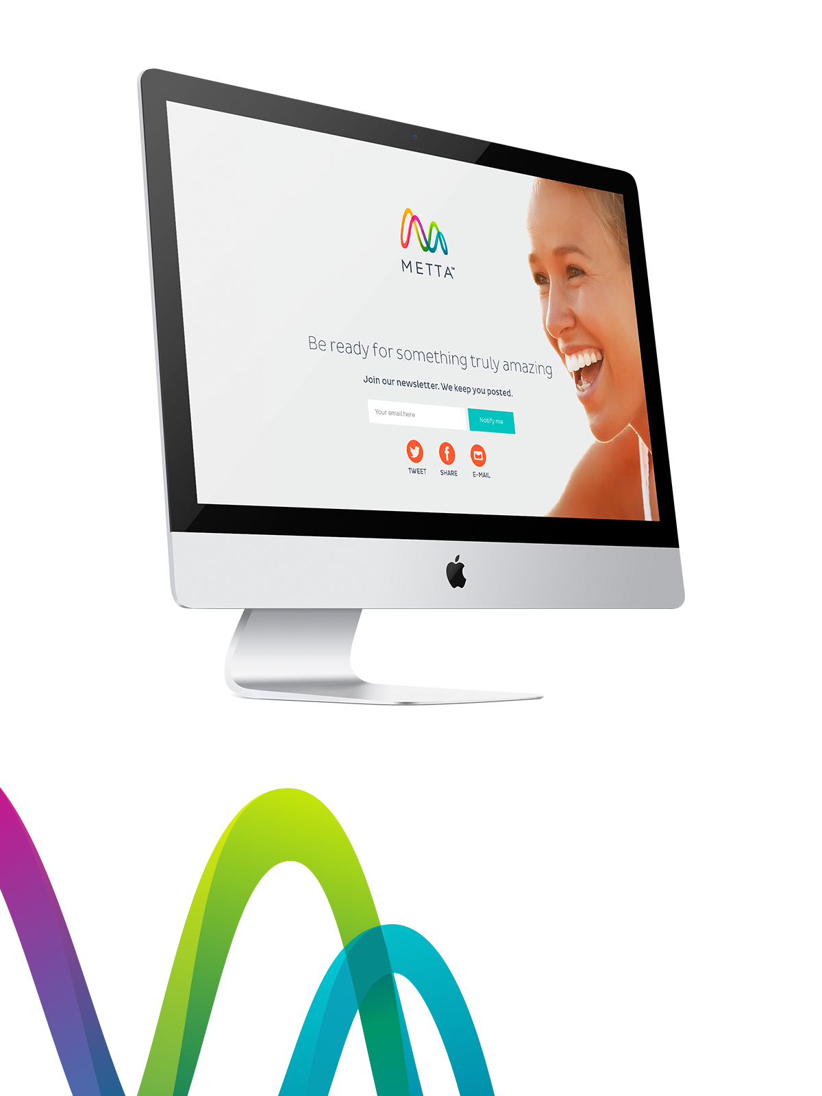 Metta科技公司品牌標志設計,變形字母M,實現和諧的正弦曲線循環(huán) Metta科技公司品牌標志設計,變形字母M,實現和諧的正弦曲線循環(huán)