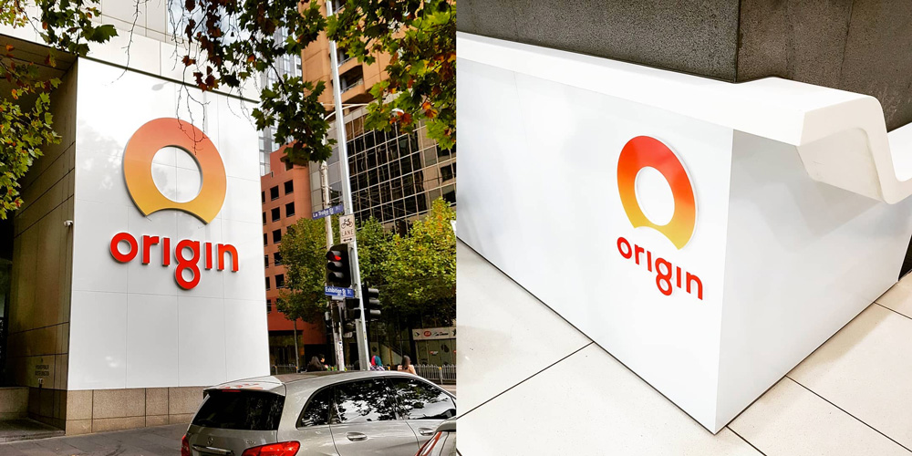 澳大利亞綜合能源公司Origin品牌標(biāo)志設(shè)計(jì)，字母O的創(chuàng)新切割